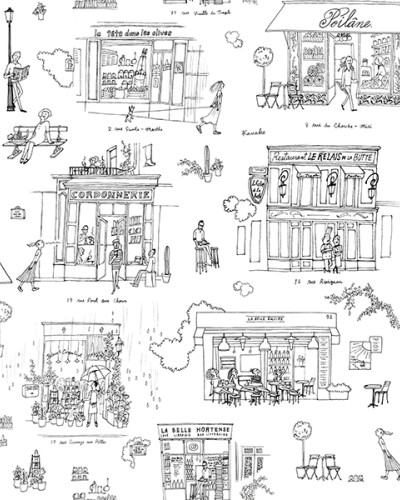 Au Coin de la Rue - My Little Paris, Noir & Blanc, 1.5mp / rola, PaperMint
