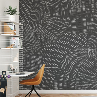 Fototapet abstract gri cu design modern