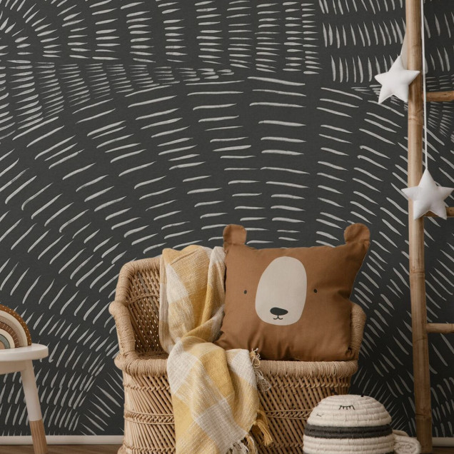 Fototapet abstract gri cu design modern