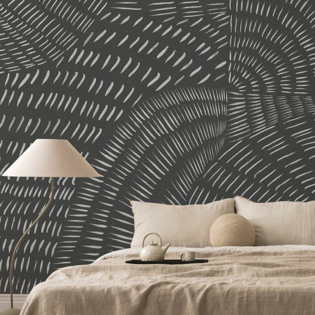 Fototapet abstract gri cu design modern