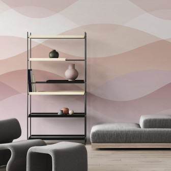 Tinted Waves - Pink, Photowall