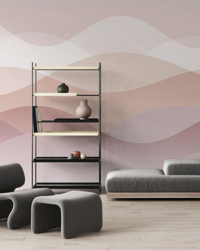 Tinted Waves - Pink, Photowall