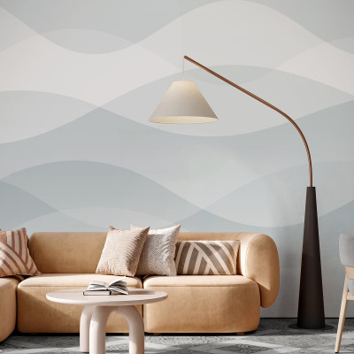 Tinted Waves - Blue, Photowall