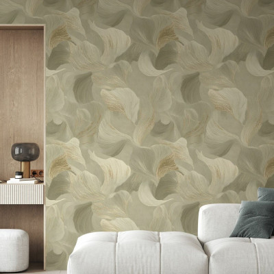 Rhythmic Curves, Large, Warm Neutrals, Photowall