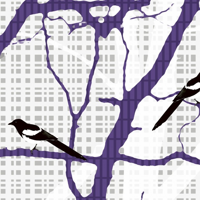 Fototapet Photowall PHW-E20054. Conține culorile: Albastru, Albastru Noapte, Violet, Violet-Albastru, Gri, Gri Semnal, Alb, Alb Semnal, Verde, Verde Ferigă