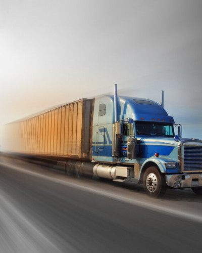Tapet  Speeding Truck, Grey