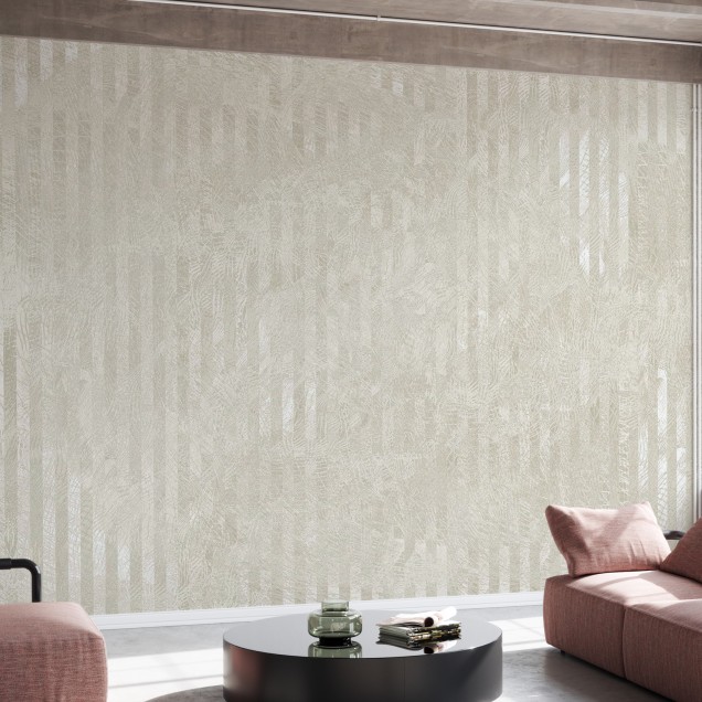 Tapet cu design subtil, texturat, Specular Reflection, Yellowish Grey