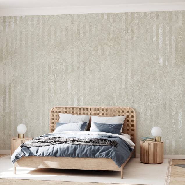 Tapet cu design subtil, texturat, Specular Reflection, Yellowish Grey