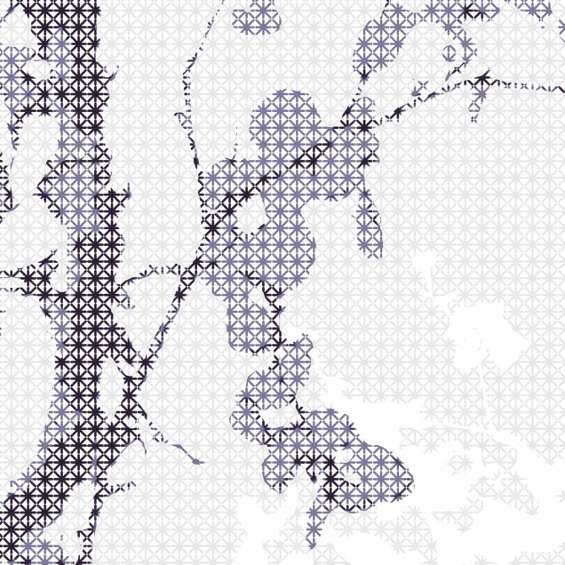 Fototapet Photowall PHW-E20589. Conține culorile: Violet, Violet-Mov, Violet, Violet-Albastru, Alb, Alb Trafic, Gri, Telegri 4, Gri, Gri Beton