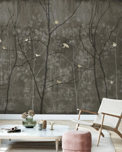 Fototapet Photowall PHW-E20770. Conține culorile: Gri, Gri Quartz, Gri, Gri Piatră, Alb, Alb Stridie, Verde, Verde-Maro