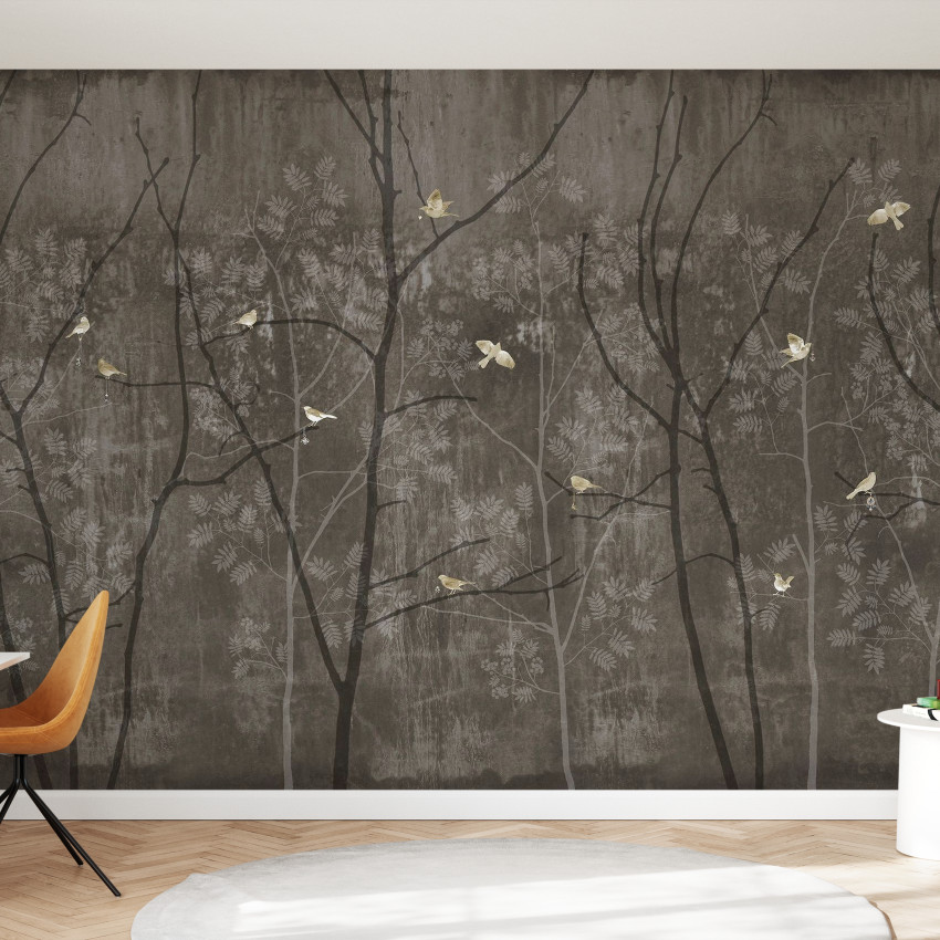 Fototapet Photowall PHW-E20772. Conține culorile: Gri, Telegri 4, Galben, Galben Ocru, Gri, Gri Khaki, Verde, Verde-Maro, Gri, Gri Ciment
