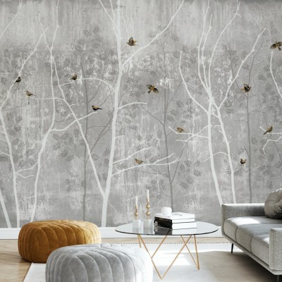 Fototapet Photowall PHW-E20772. Conține culorile: Gri, Telegri 4, Galben, Galben Ocru, Gri, Gri Khaki, Verde, Verde-Maro, Gri, Gri Ciment