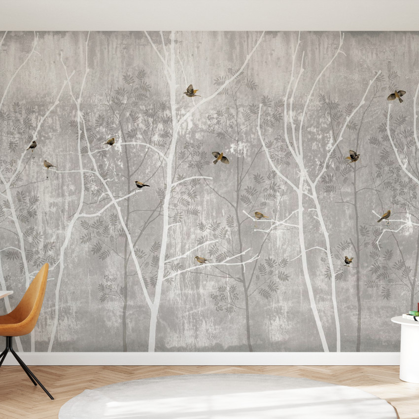 Fototapet Photowall PHW-E20770. Conține culorile: Gri, Gri Quartz, Gri, Gri Piatră, Alb, Alb Stridie, Verde, Verde-Maro