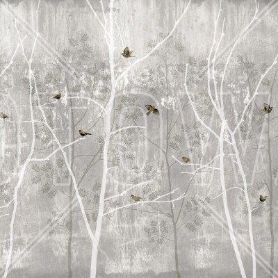 Fototapet Photowall PHW-E20772. Conține culorile: Gri, Telegri 4, Galben, Galben Ocru, Gri, Gri Khaki, Verde, Verde-Maro, Gri, Gri Ciment