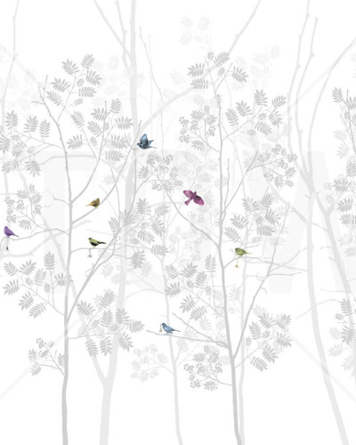 Fototapet Photowall PHW-E20774. Conține culorile: Violet, Violet Semnal, Verde, Verde Palid, Roșu, Roșu Oxidat, Gri, Gri Khaki, Violet, Violet-Mov