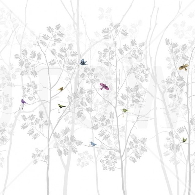 Fototapet Photowall PHW-E20774. Conține culorile: Violet, Violet Semnal, Verde, Verde Palid, Roșu, Roșu Oxidat, Gri, Gri Khaki, Violet, Violet-Mov