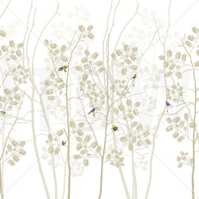 Fototapet Photowall PHW-E20775. Conține culorile: Alb, Alb-Gri, Violet, Violet Erica, Violet, Violet Semnal, Portocaliu, Portocaliu Perlă, Bej, Bej Verzui