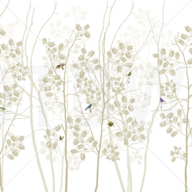 Fototapet Photowall PHW-E20775. Conține culorile: Alb, Alb-Gri, Violet, Violet Erica, Violet, Violet Semnal, Portocaliu, Portocaliu Perlă, Bej, Bej Verzui