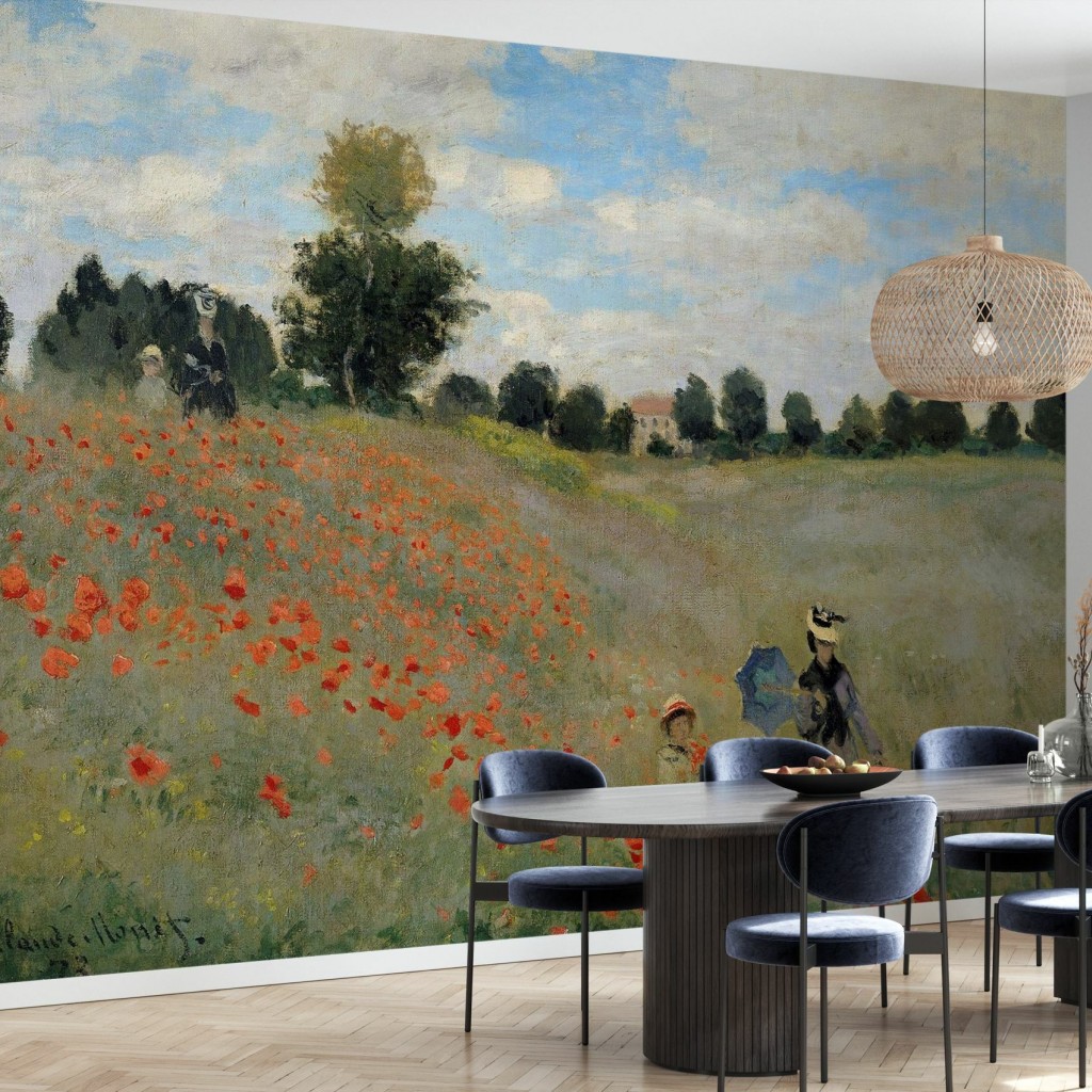 Fototapet Wild Poppies, Claude Monet, Photowall | XTDeco.ro