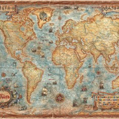 Fototapet Modern World Antique Map, personalizat, Photowall