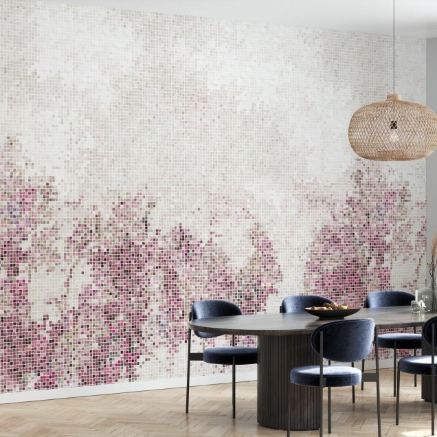 Fototapet Photowall PHW-E21509. Conține culorile: Violet, Violet Bordeaux, Alb, Alb Trafic, Violet, Violet Erica, Roz, Roz Deschis, Albastru, Albastru Noapte