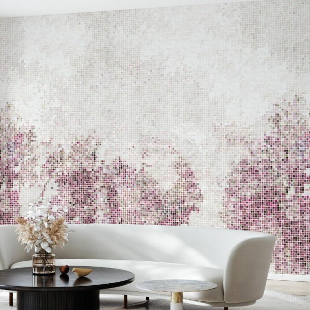 Fototapet Photowall PHW-E21509. Conține culorile: Violet, Violet Bordeaux, Alb, Alb Trafic, Violet, Violet Erica, Roz, Roz Deschis, Albastru, Albastru Noapte