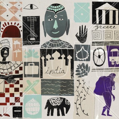 Tapet modern cu design abstract