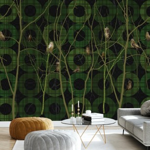 Fototapet Photowall PHW-E21769. Conține culorile: Verde, Verde Ferigă, Alb, Alb Trafic, Verde, Verde Stuf