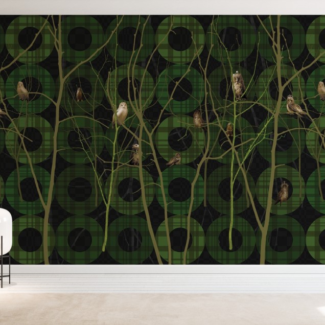 Fototapet Photowall PHW-E21769. Conține culorile: Verde, Verde Ferigă, Alb, Alb Trafic, Verde, Verde Stuf