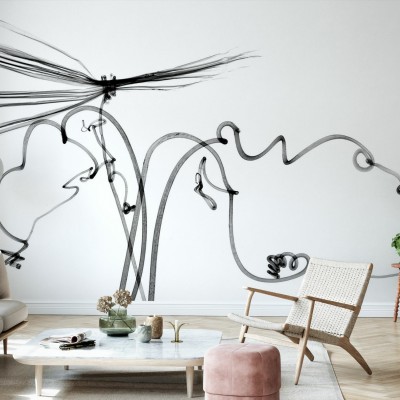 Tapet Dragonfly, abstract minimalist, modern, design artistic
