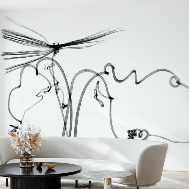 Tapet Dragonfly, abstract minimalist, modern, design artistic