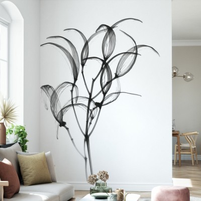 Tapet cu model minimalist Seapods Oleander Bush, care prezintă o plantă de oleandru în stil grafic, potrivit pentru a decora livingul, dormitorul sau bucătăria.