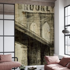 Fototapet Vintage New York Brooklyn Bridge 1, personalizat, Photowall