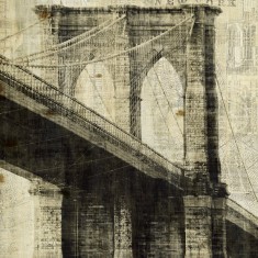 Fototapet Vintage New York Brooklyn Bridge 1, personalizat, Photowall