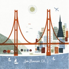 Fototapet Colorful San Francisco, personalizat, Photowall
