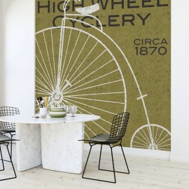 Fototapet High Wheel Cyclery, personalizat, Photowall