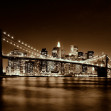 Bright Brooklyn Bridge - Yellow, Photowall