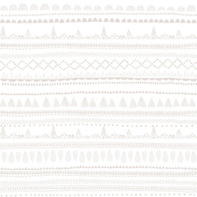 Tapet Nordic Folk, Dusty Pink, cu un design minimalist si o nuanta de roz prafuit, perfect pentru a decora o camera cu un stil elegant si relaxant.