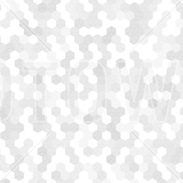 Tapet Hexagon gri cu design geometric modern