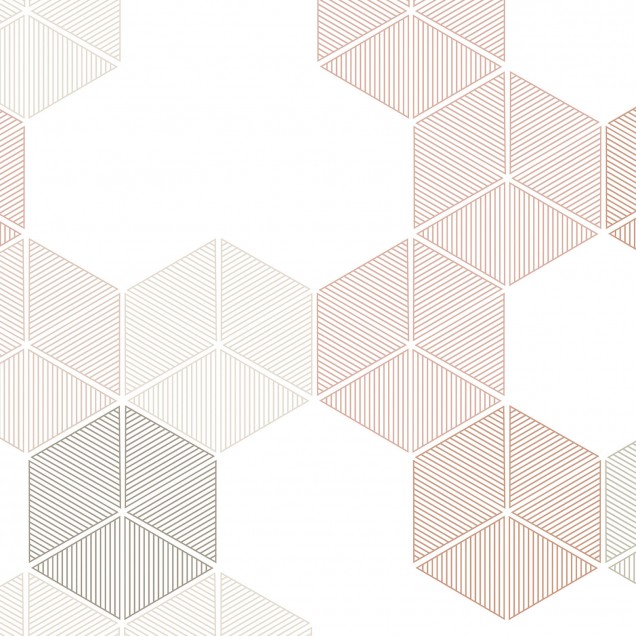 Wallpaper cu hexagonuri roz