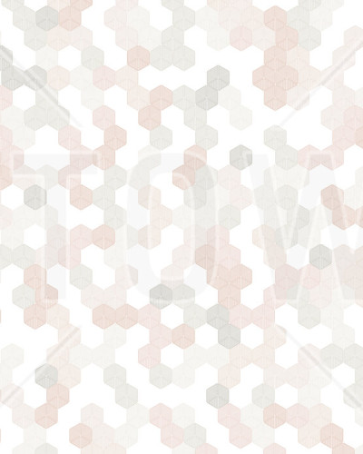 Hexagon, Pink, Photowall