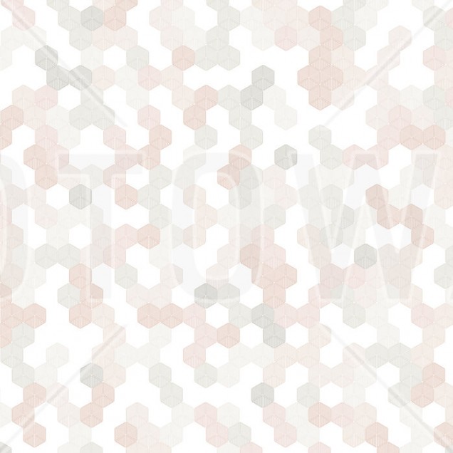 Wallpaper cu hexagonuri roz