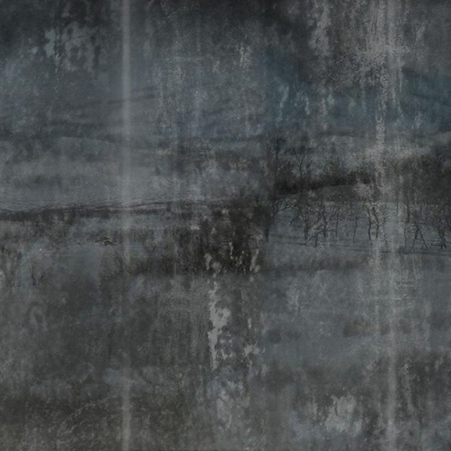 Tapet abstract modern in nuante de gri si albastru, cu linii subtile si texturi delicate.