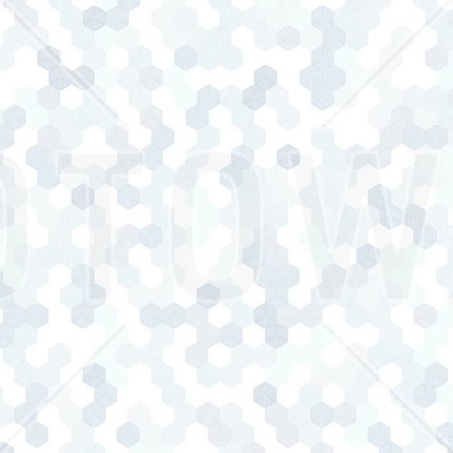 Tapet hexagonal albastru cu model geometric minimalist