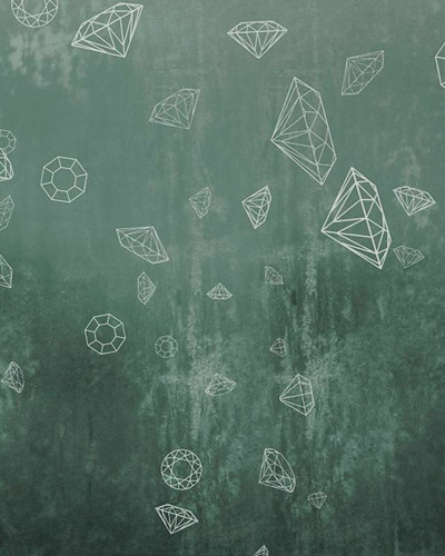 Lost Diamonds, Bluegreen, Photowall