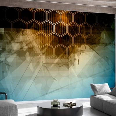 Abstract Hexagons Wallpaper