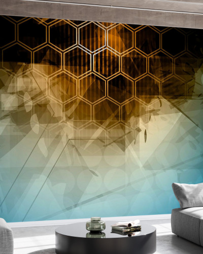 Abstract Hexagons Wallpaper