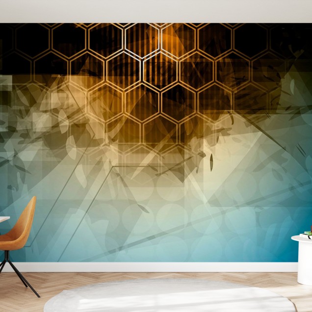 Abstract Hexagons Wallpaper