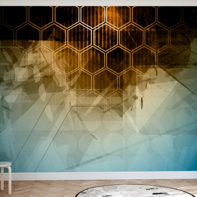 Abstract Hexagons Wallpaper