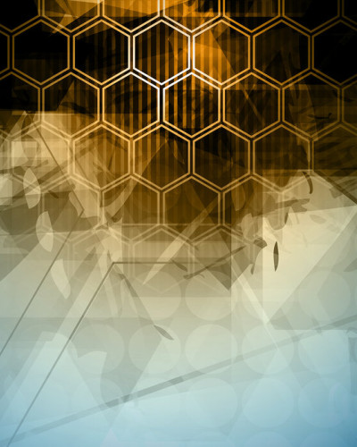 Abstract Hexagons Wallpaper